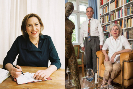 Lisa Zeitz und das Sammlerehepaar Klöcker