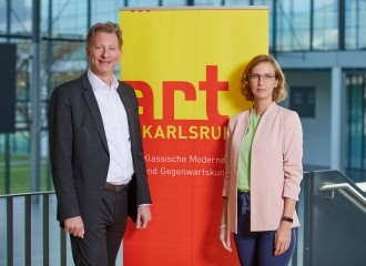 Neue Doppelspitze für die art KARLSRUHE: Kristian Jarmuschek und Olga Blaß leiten die Messe zukünftig gemeinsam